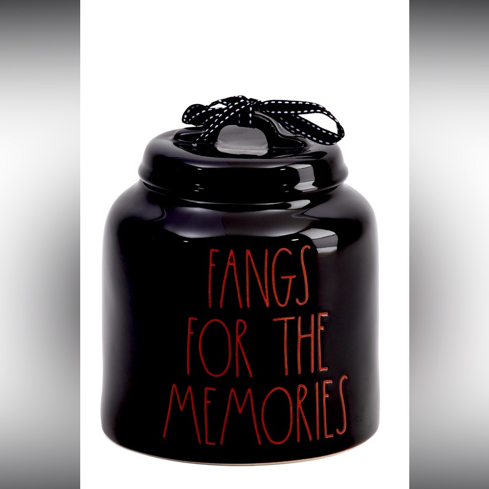 RAE DUNN Fangs For The Memories Canister